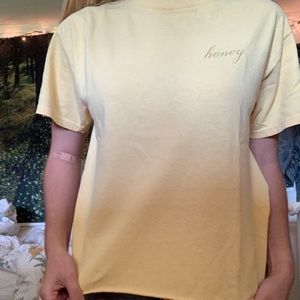 Brandy Melville yellow honey shirt